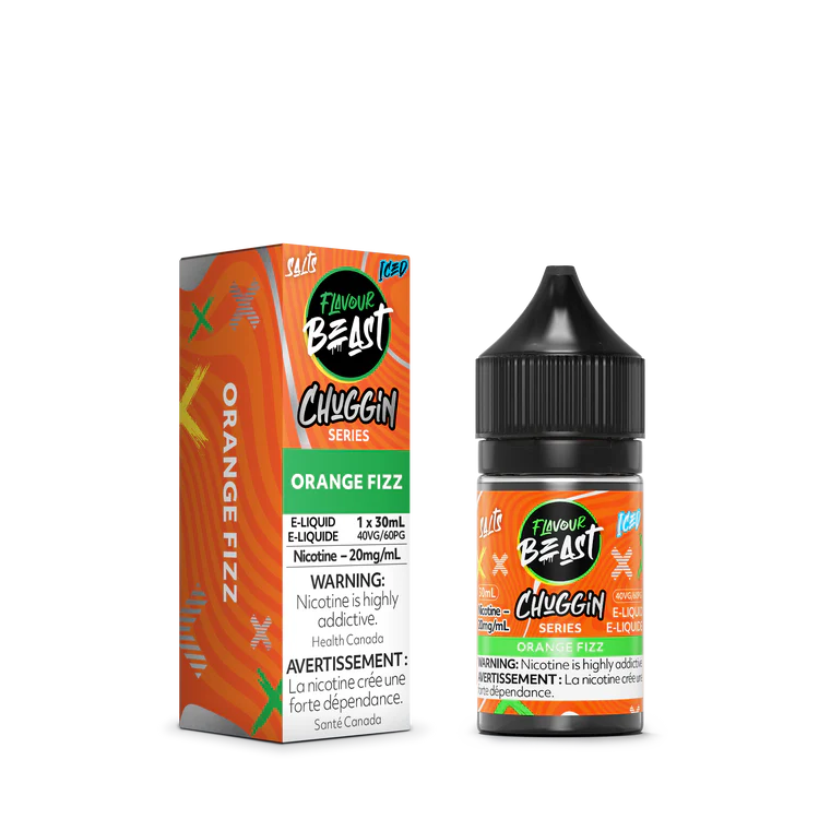 Flavour Beast Salts Chuggin Orange Fizz Iced ONT