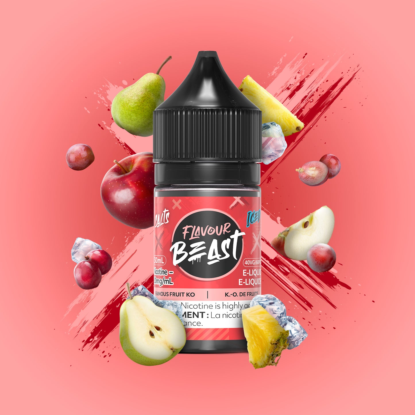 Flavour Beast Salts Famous Fruit Ko Iced ONT
