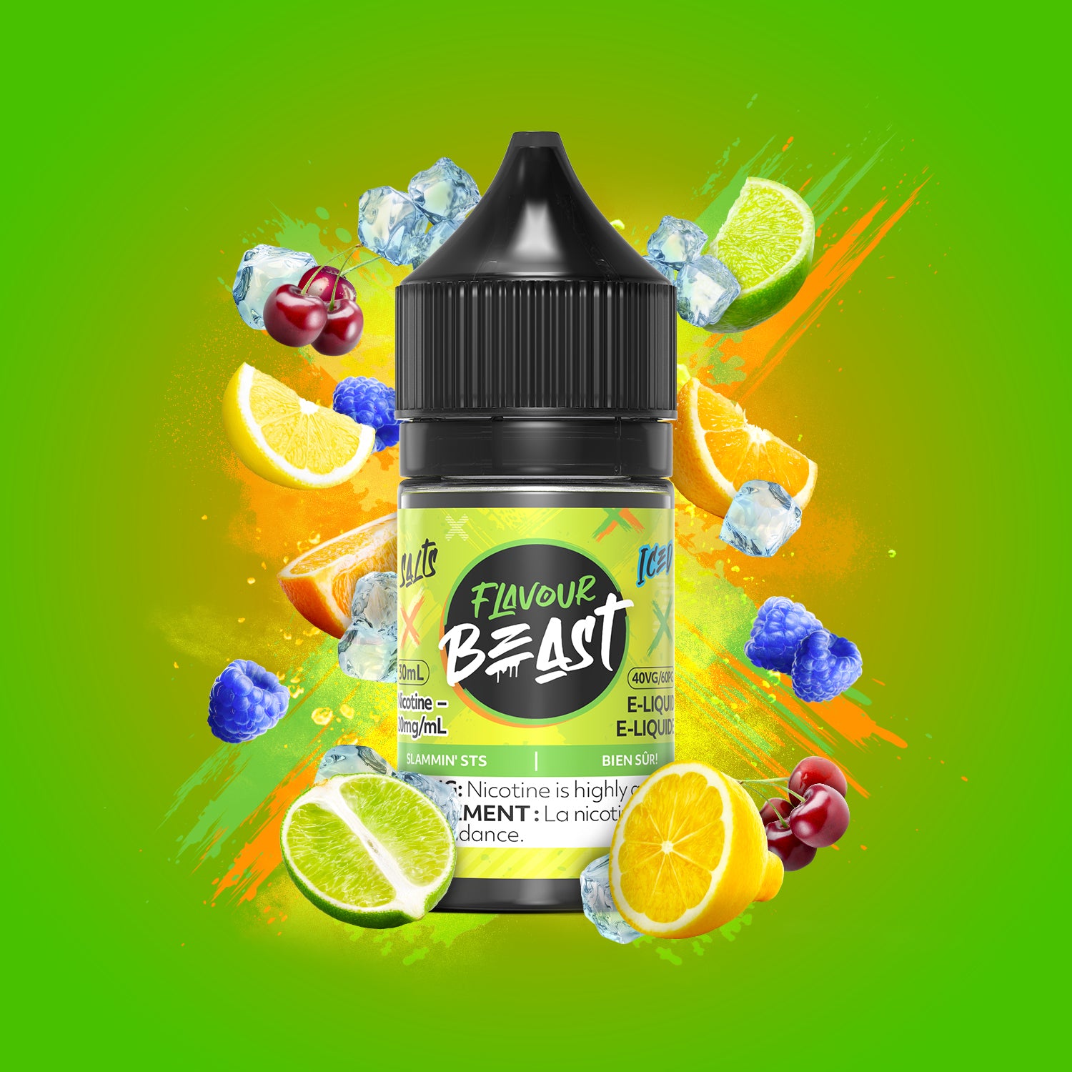 Flavour Beast Salts Slammin' STS Iced ONT Vape Collective Flavour Beast Salts Slammin' STS Iced ONT Vape Collective