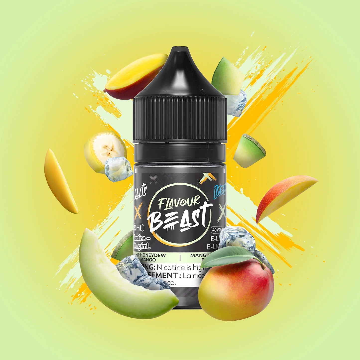 Flavour Beast Salts Hip Honeydew Mango Iced ONT