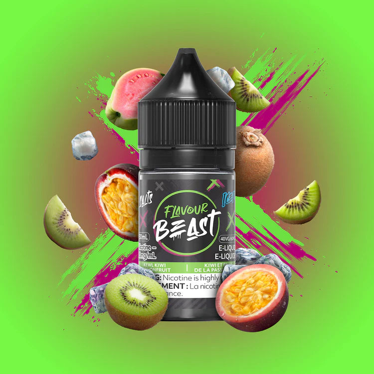Flavour Beast Salts Kewl Kiwi Passionfruit Iced ONT