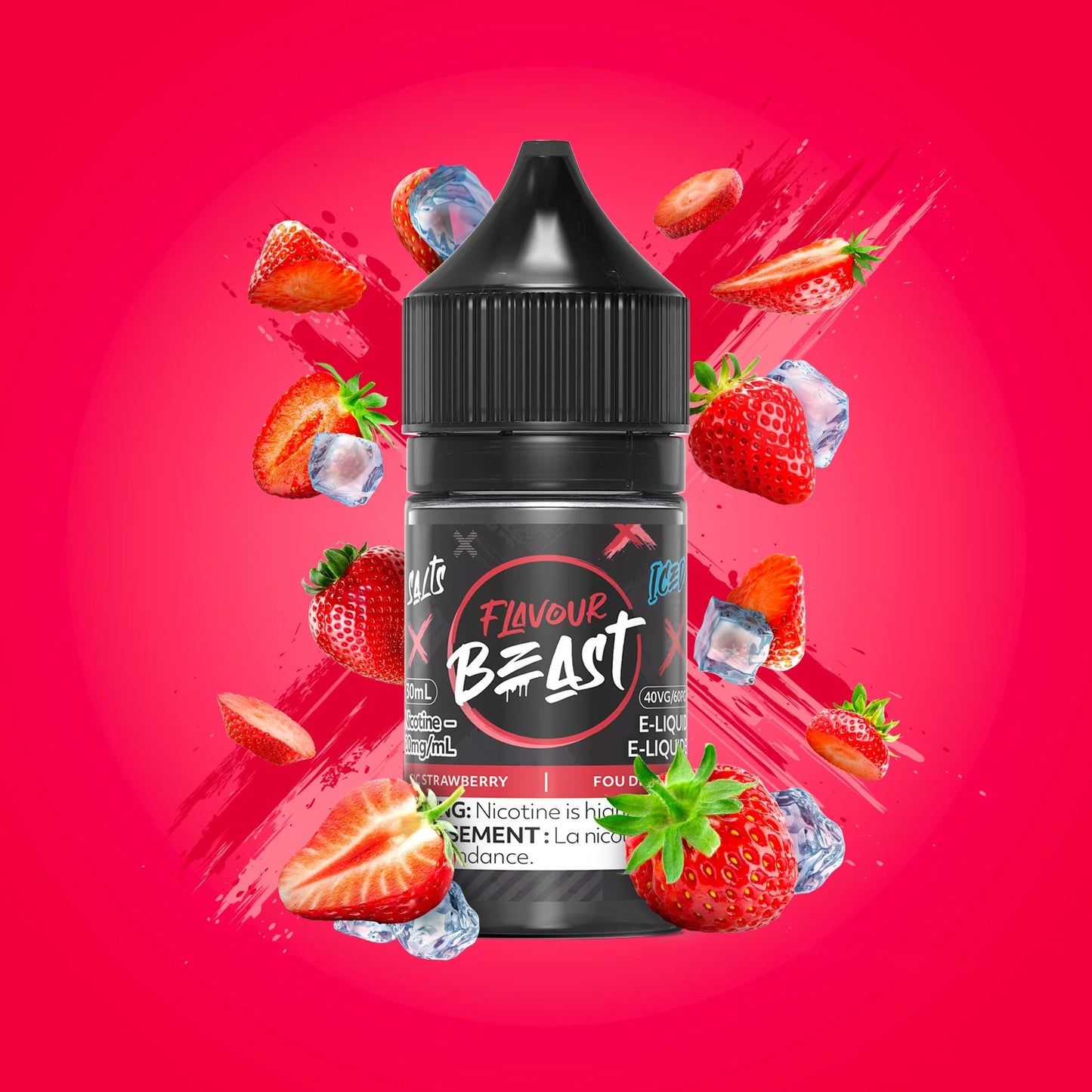 Flavour Beast Salts Sic Strawberry Iced ONT