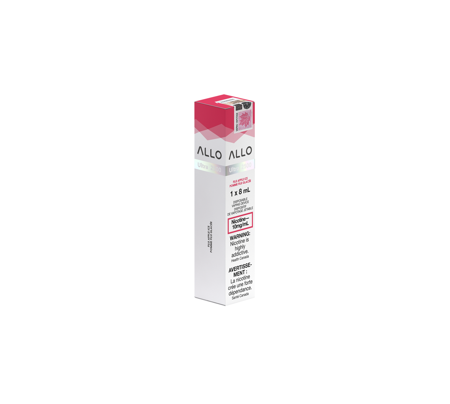 Allo Ultra Disposable 2500 Fuji Apple Ice (10mg) ONT
