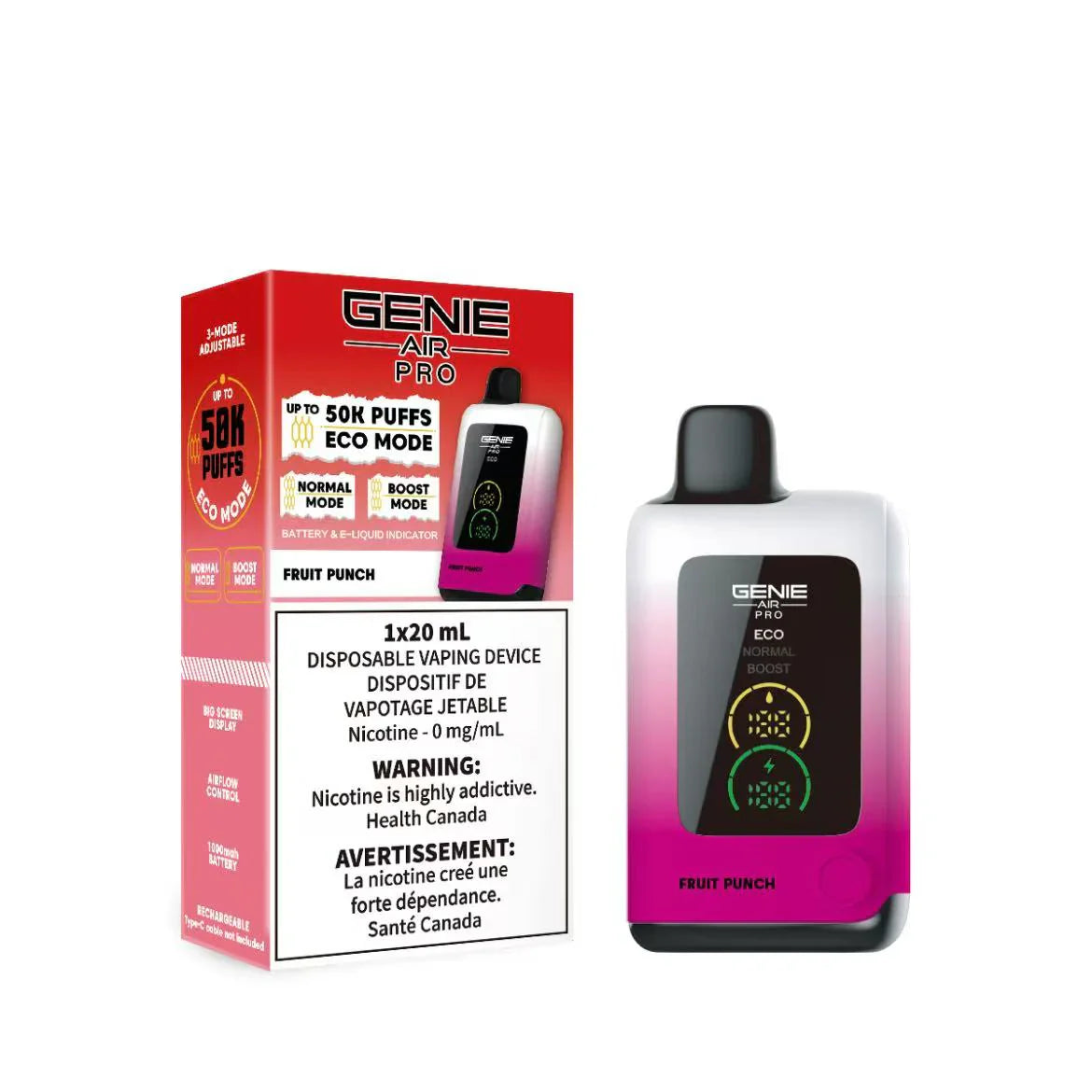 Genie Air Pro 50K Disposable Fruit Punch