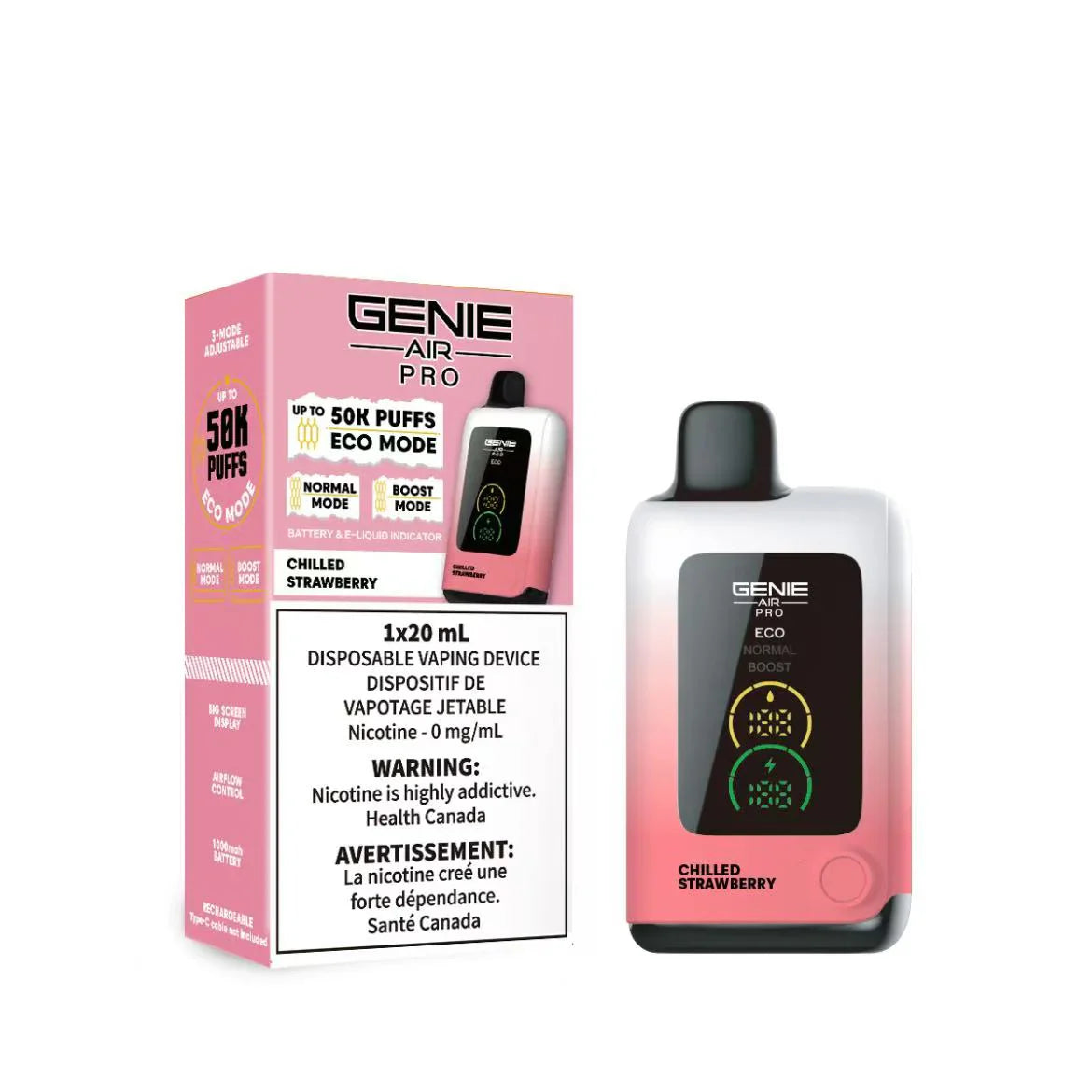 Genie Air Pro 50K Disposable Chilled Strawberry