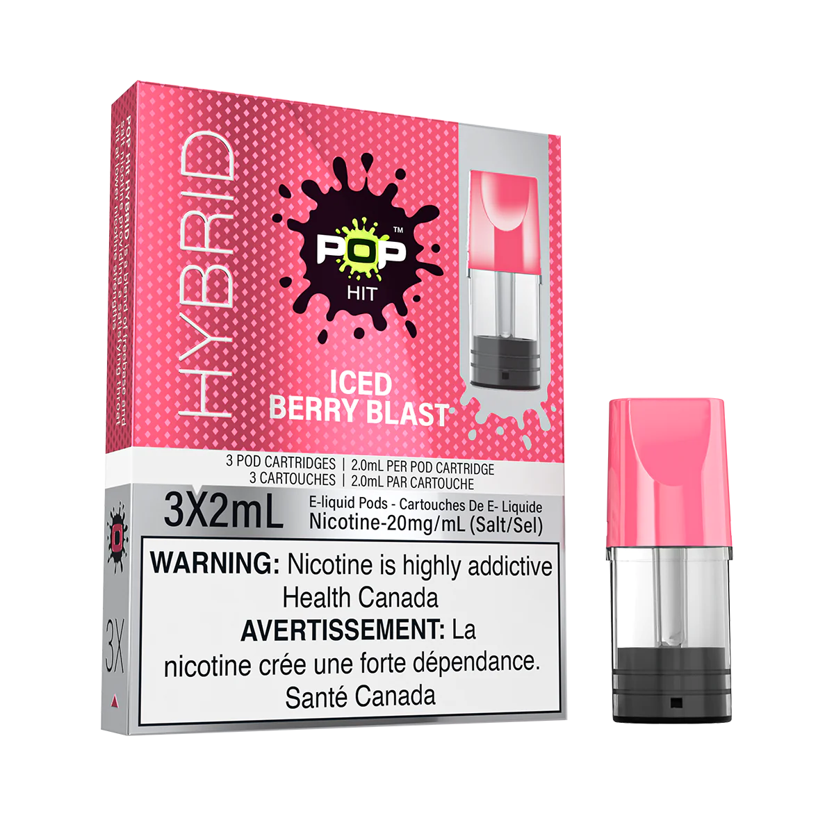 Pop Vapor Hybrid PODS Iced Berry Blast (3x2ml) ONT