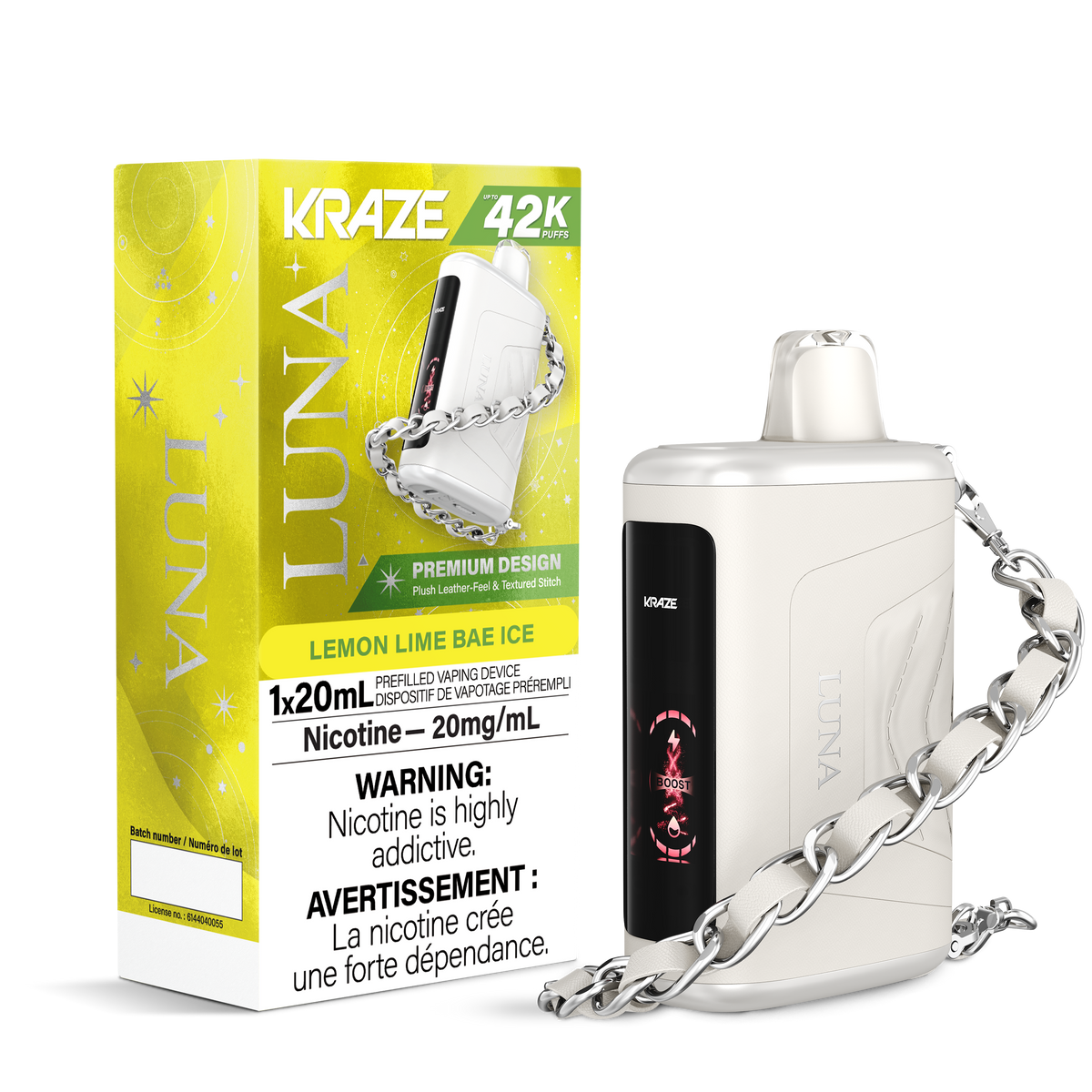 Kraze Luna 42K Disposable Lemon Lime Bae Ice ONT