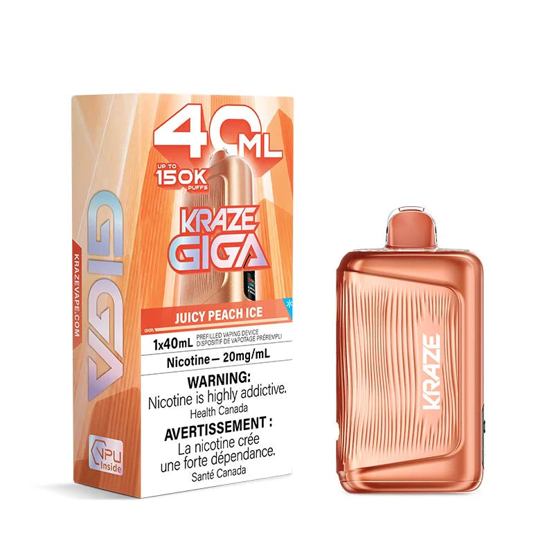 Kraze Giga 150K Disposable Juicy Peach Ice