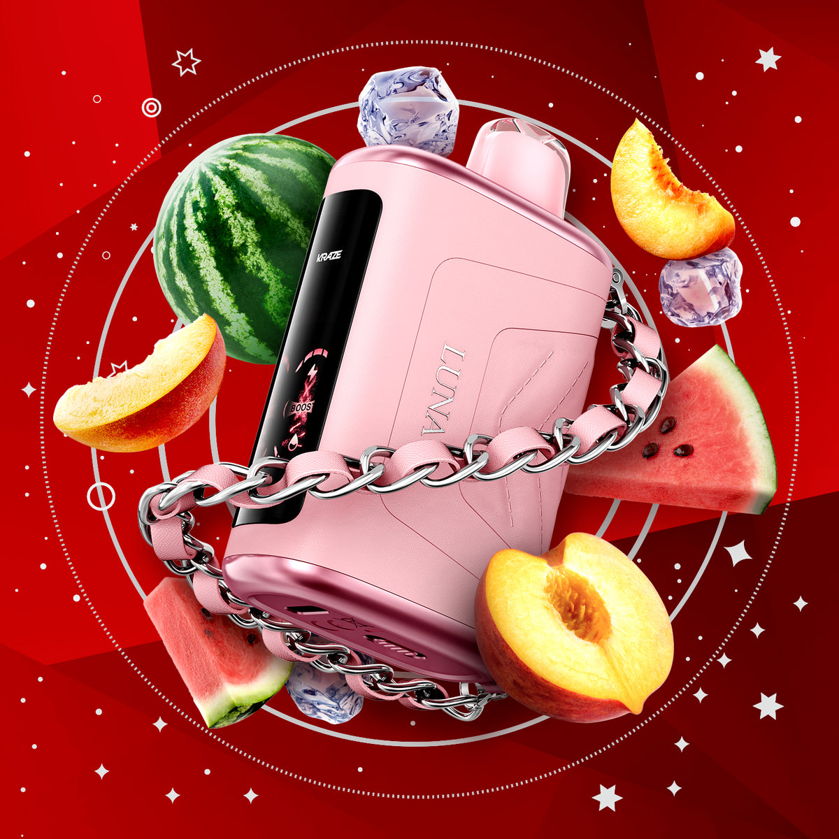 Kraze Luna 42K Disposable Ruby Peach Watermelon Ice ONT