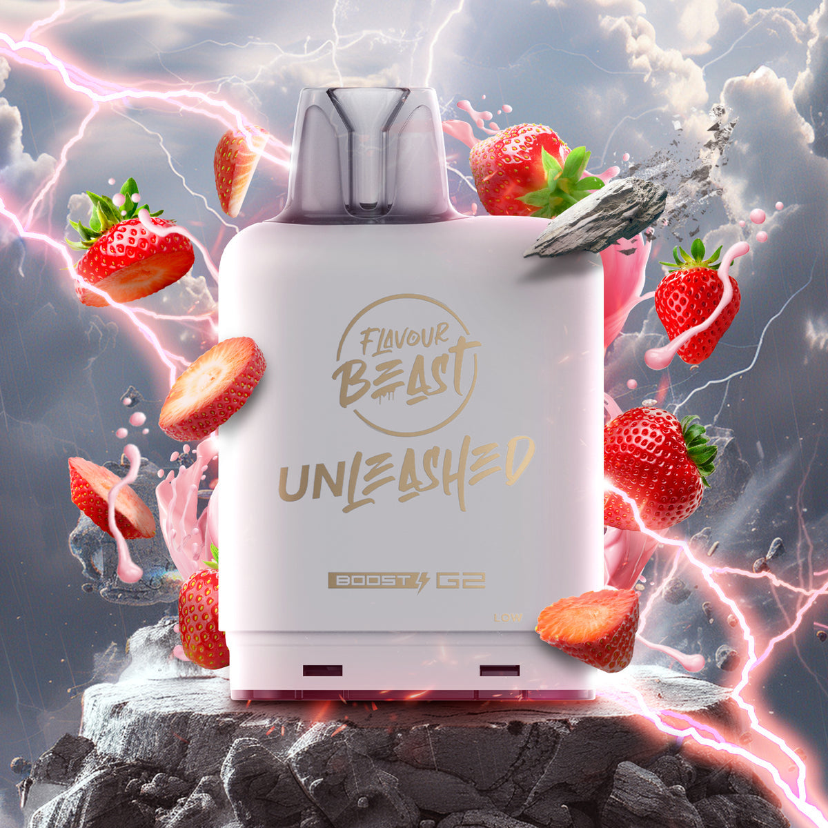 Flavour Beast Boost Level X PODS Strawberry Swirl ONT