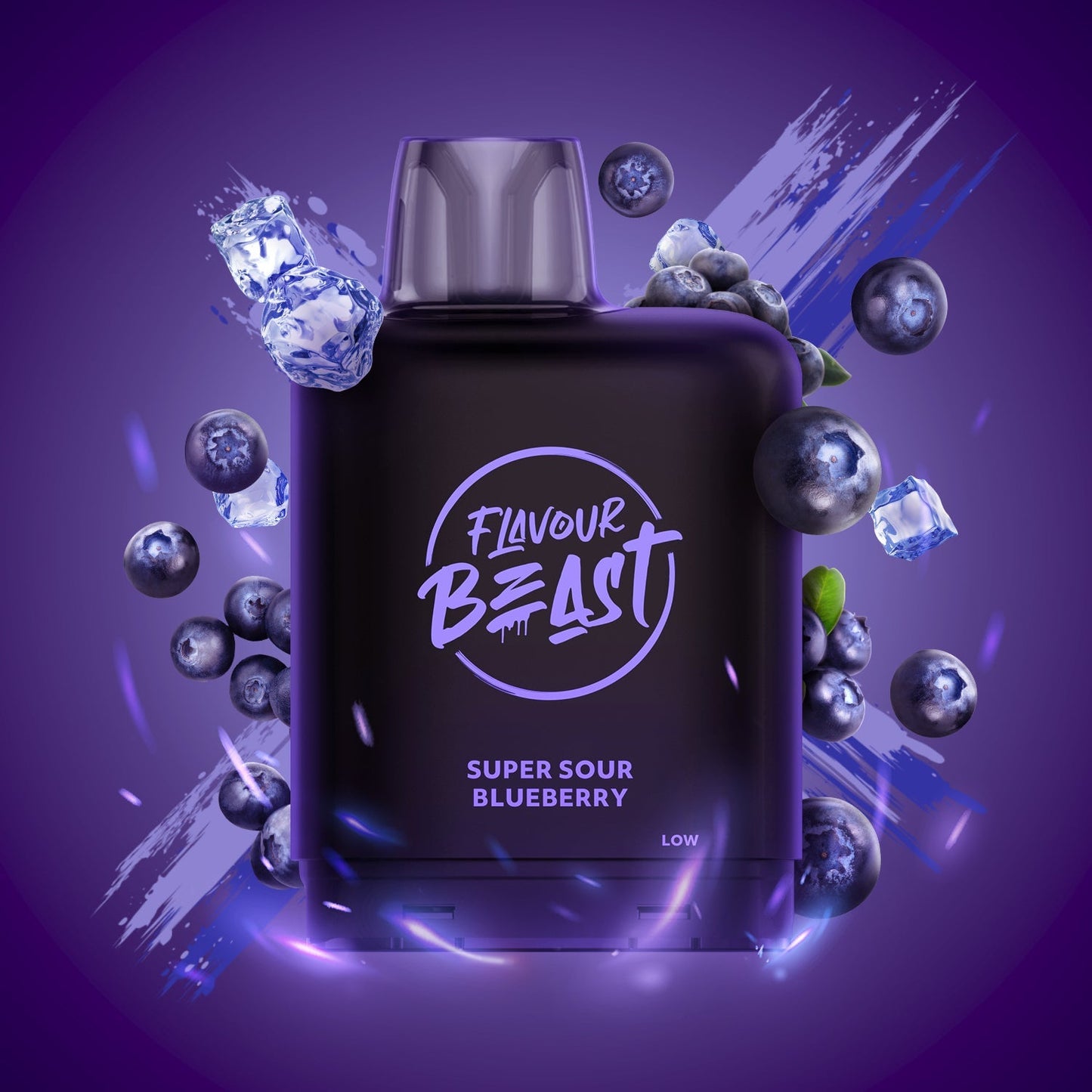 Flavour Beast Boost Level X PODS Super Sour Blueberry Iced ONT