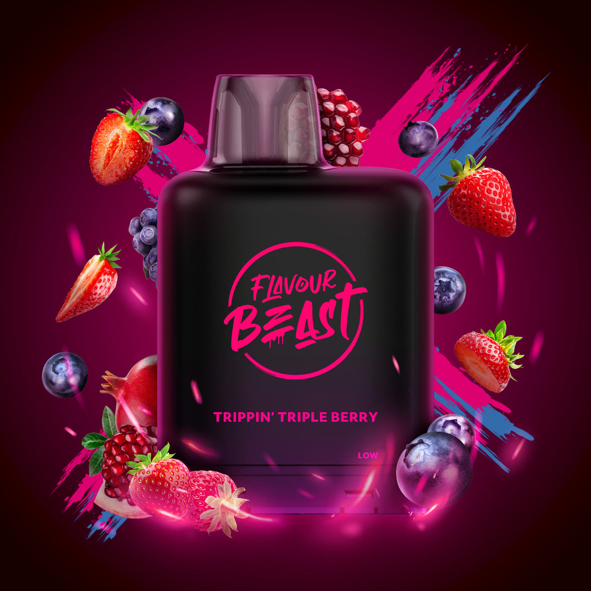 Flavour Beast Boost Level X PODS Trippin’ Triple Berry ONT