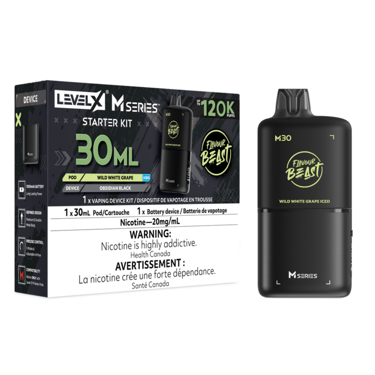 Level X Flavour Beast M Series Starter Kit Wild White Grape Iced