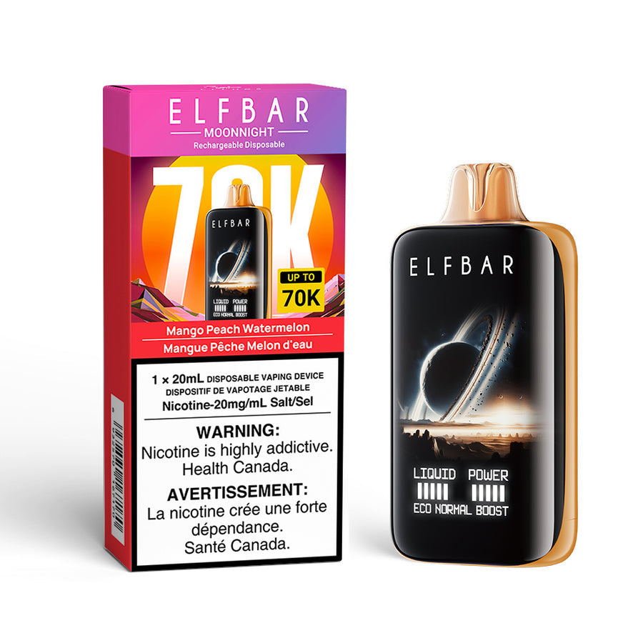 ELF BAR Disposable Moon light 70K Mango Peach Watermelon ONT