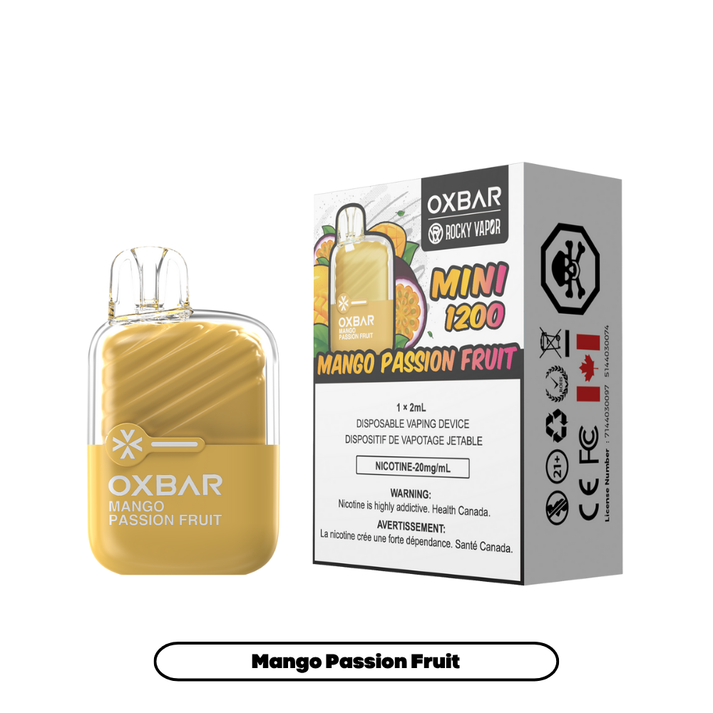 OXBAR MINI 1200 Disposable Mango Passion Fruit ONT