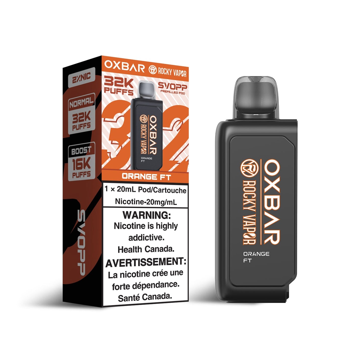 OXBAR SVOPP 32K Pods Orange FT ONT