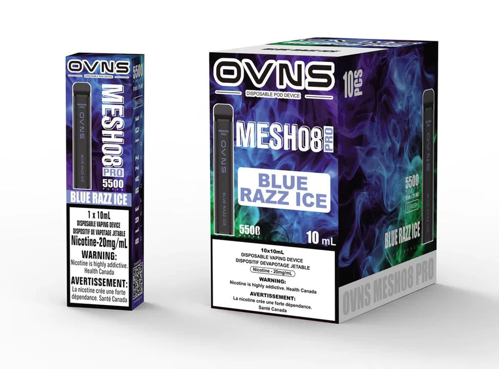 OVNS MESH08 PRO 5500 Disposable Blue Razz Ice ONT