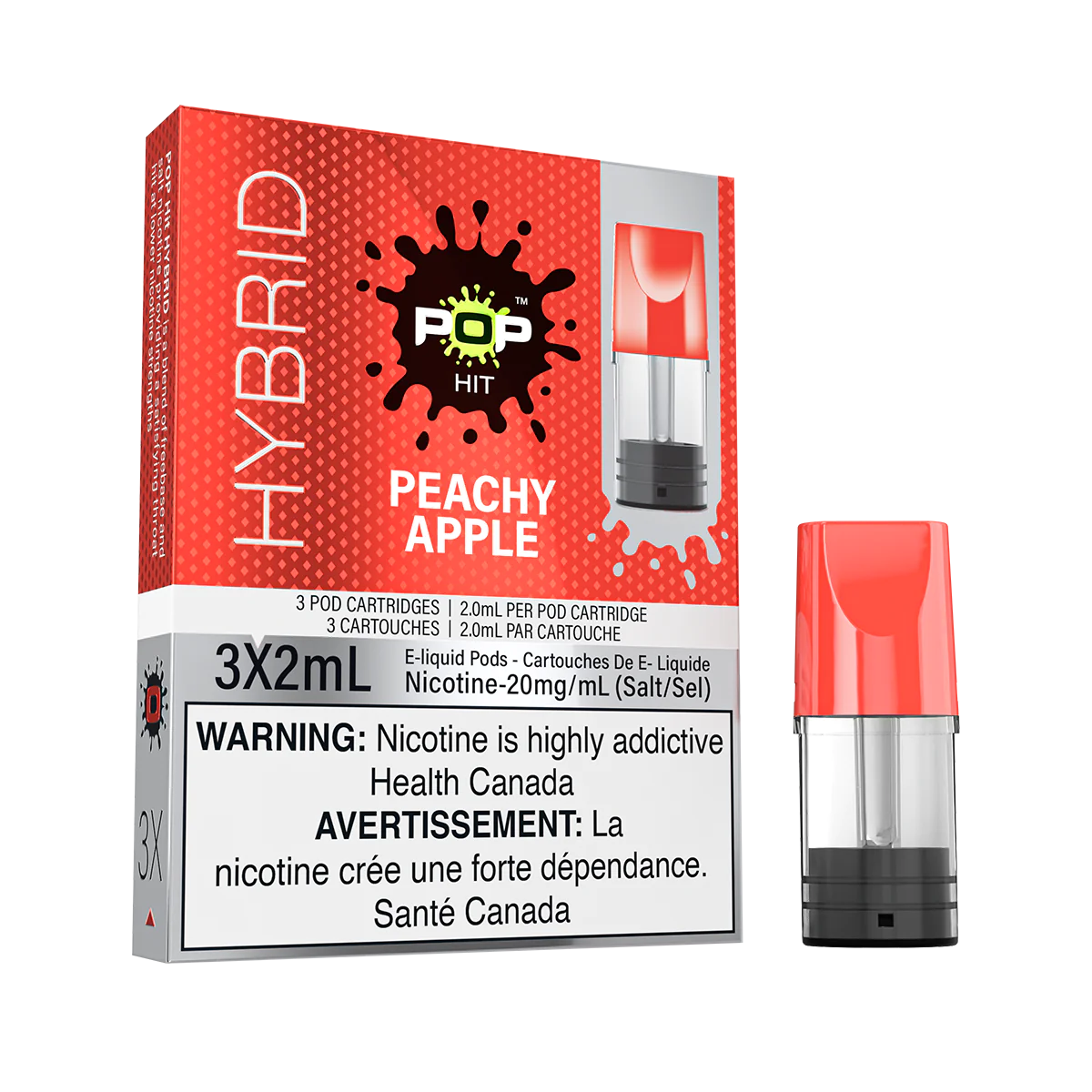 Pop Vapor Hybrid PODS Peachy Apple (3x2ml)ONT