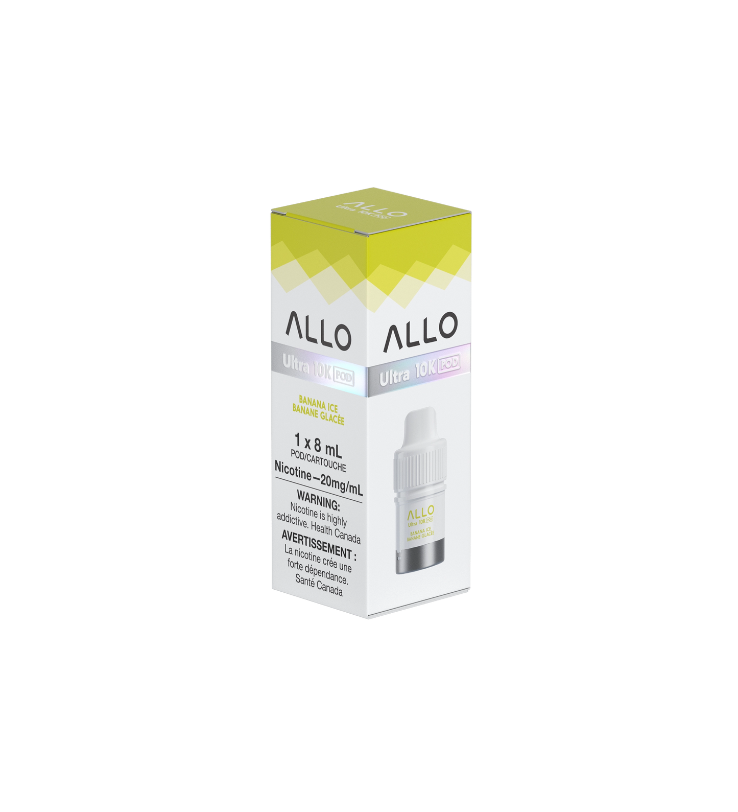 Allo Ultra 10K Hybrid Banana Ice Pre-filled Vape Pod ONT