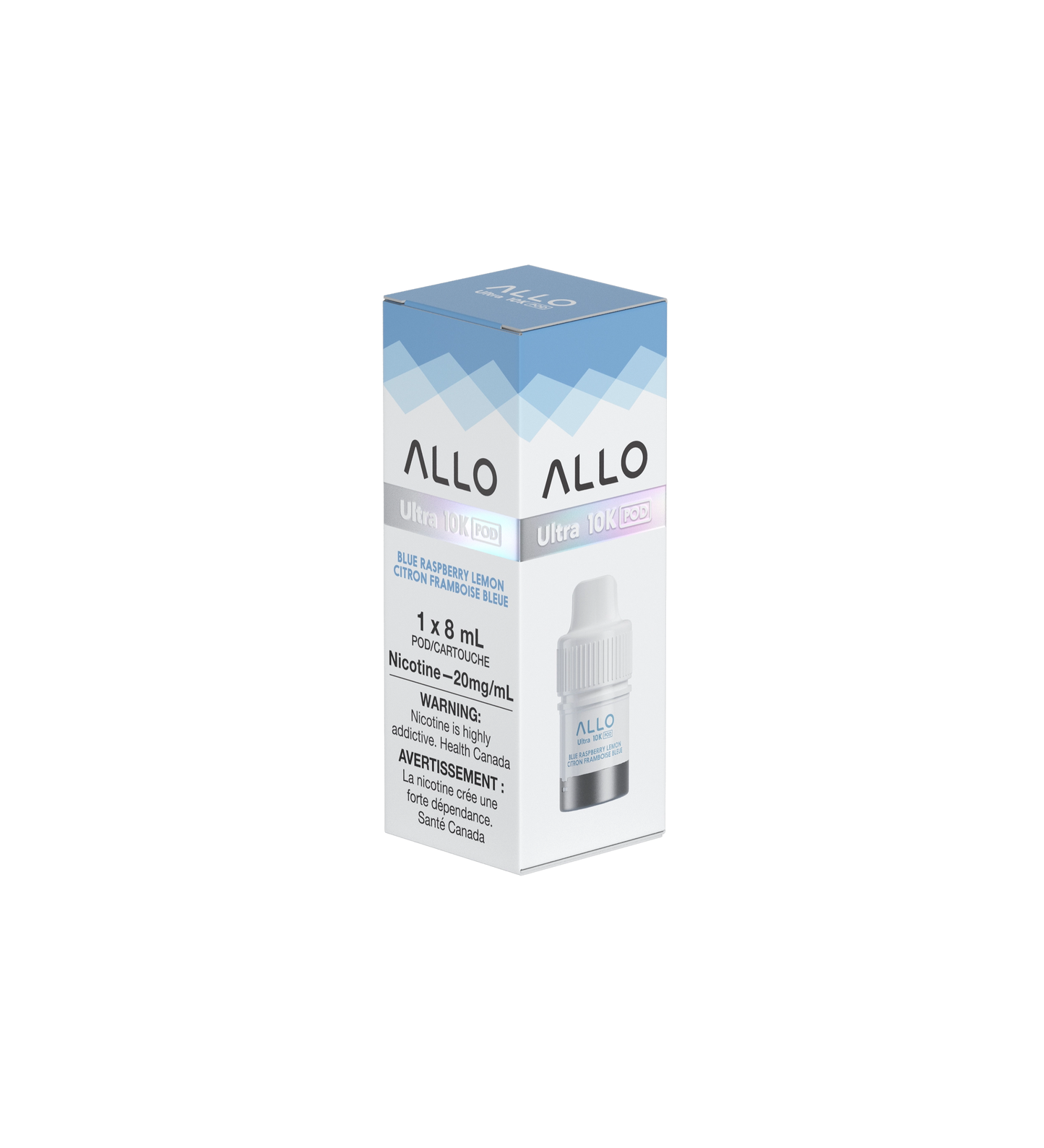 Allo Ultra 10K Hybrid Blue Raspberry Lemon Pre-filled Vape Pod ONT
