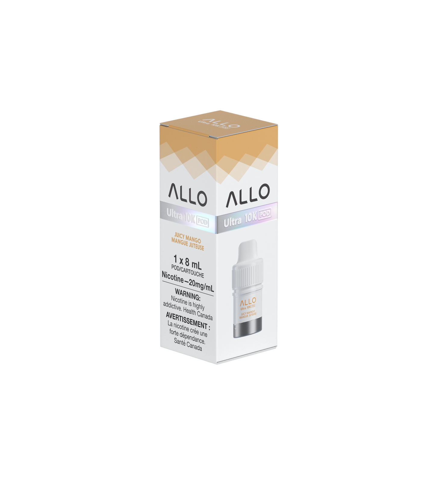 Allo Ultra 10K Hybrid Juicy Mango Pre-filled Vape Pod ONT
