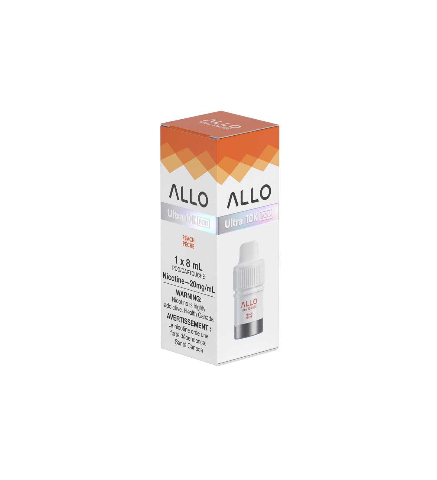 Allo Ultra 10K Hybrid Peach Pre-filled Vape Pod ONT