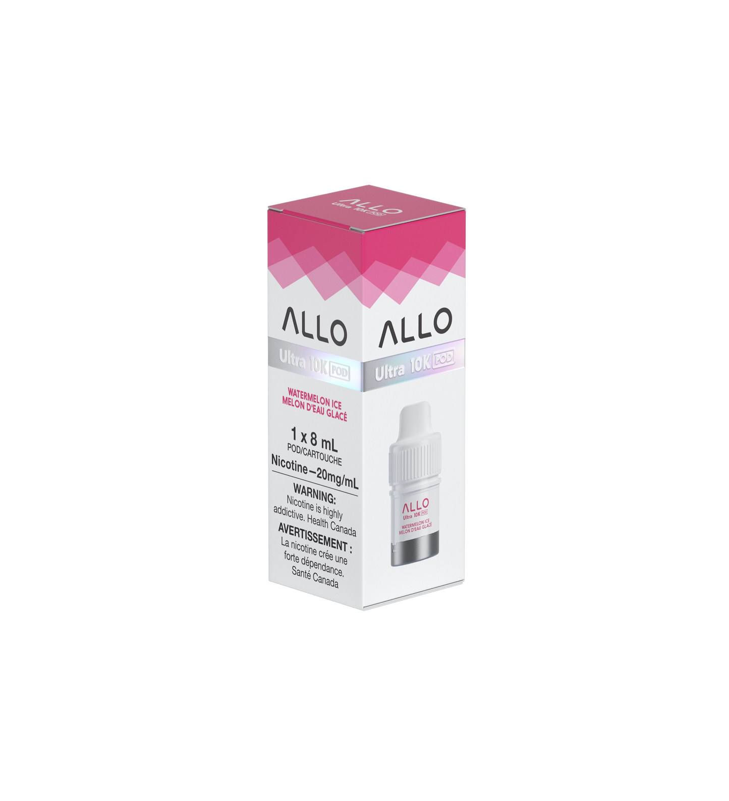Allo Ultra 10K Hybrid Watermelon Ice Pre-filled Vape Pod ONT