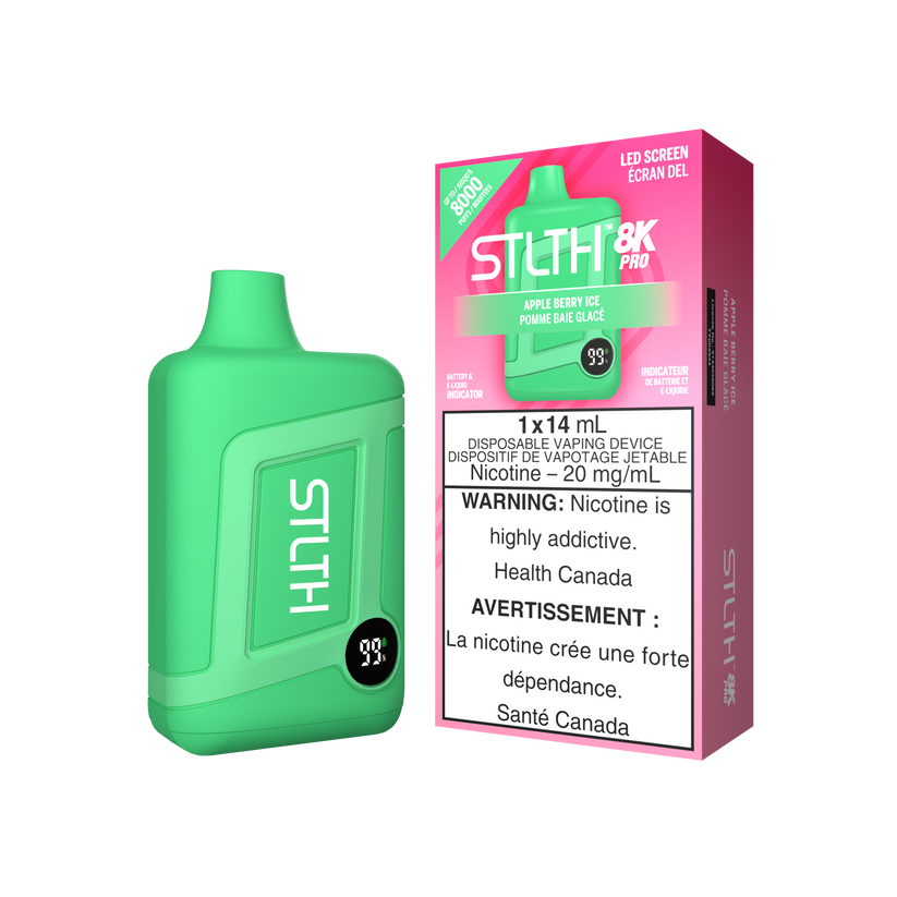 STLTH Disposable 8K PRO Apple Berry Ice ONT