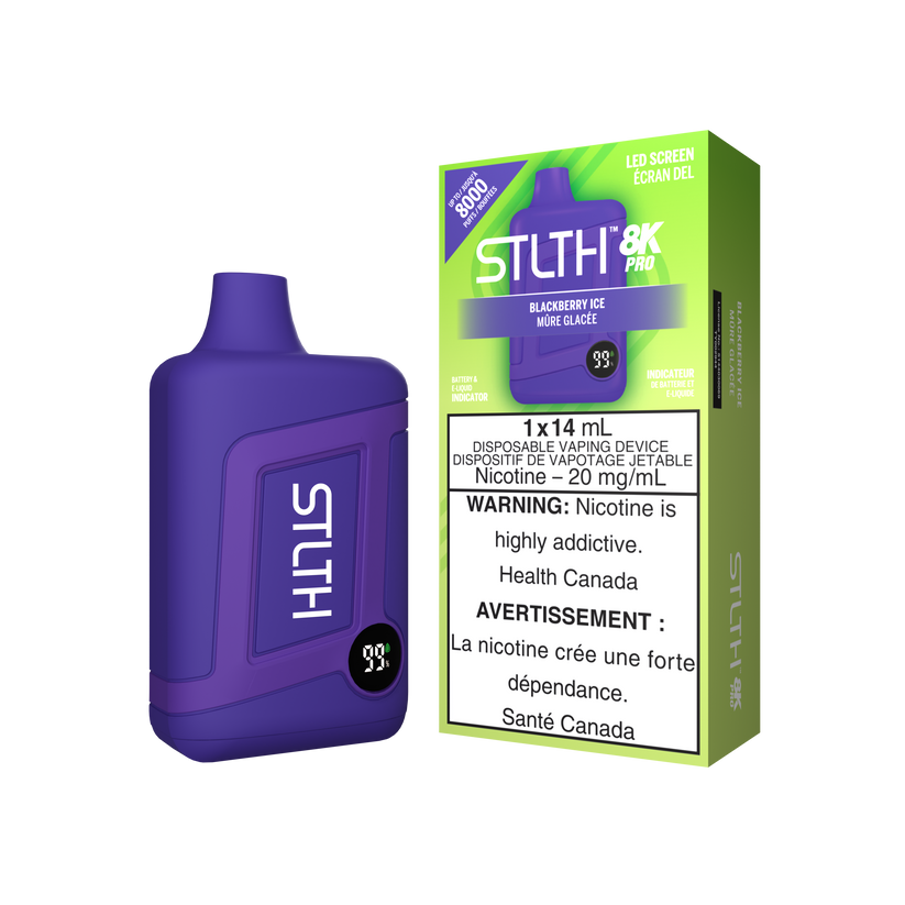 STLTH Disposable 8K PRO Blackberry Ice ONT