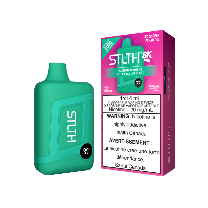 STLTH Disposable 8K PRO Watermelon Lime Ice ONT