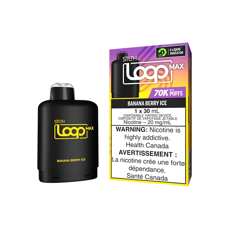 STLTH LOOP MAX 70K Pods Banana Berry Ice ONT