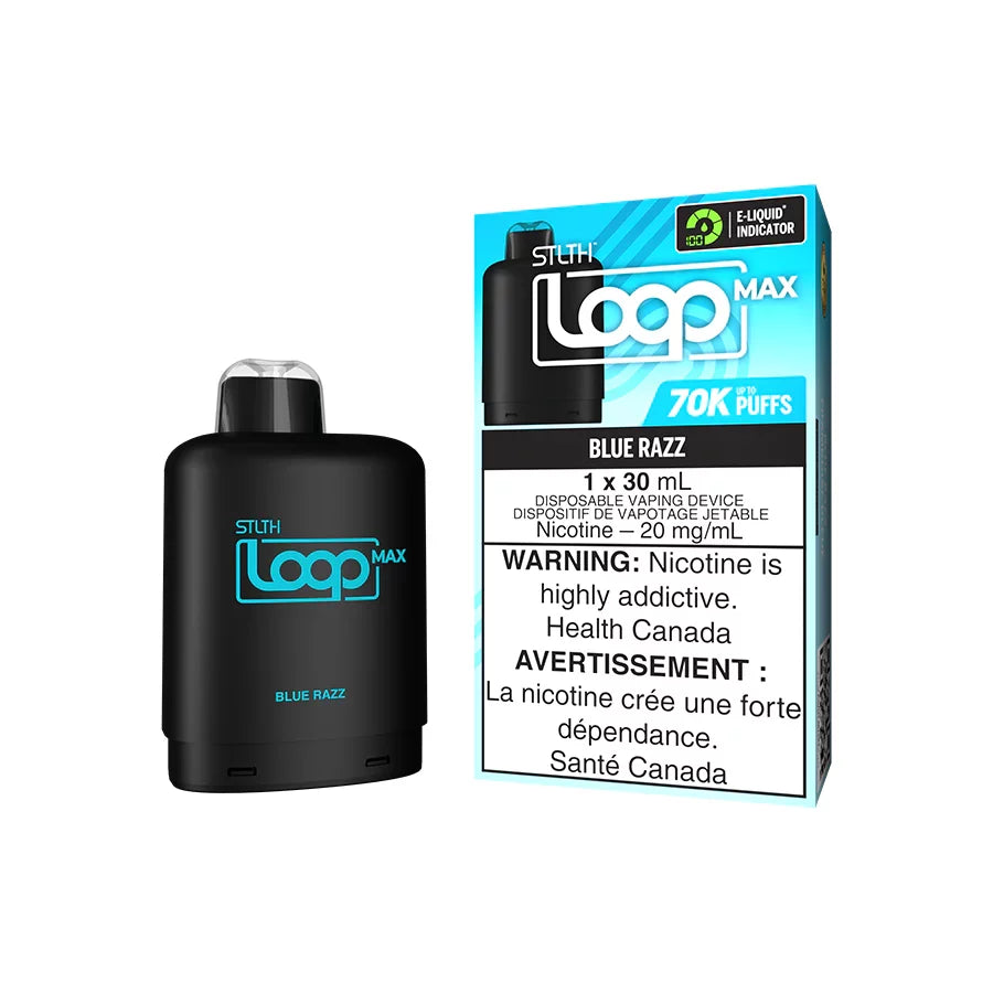 STLTH LOOP MAX 70K Pods Blue Razz ONT