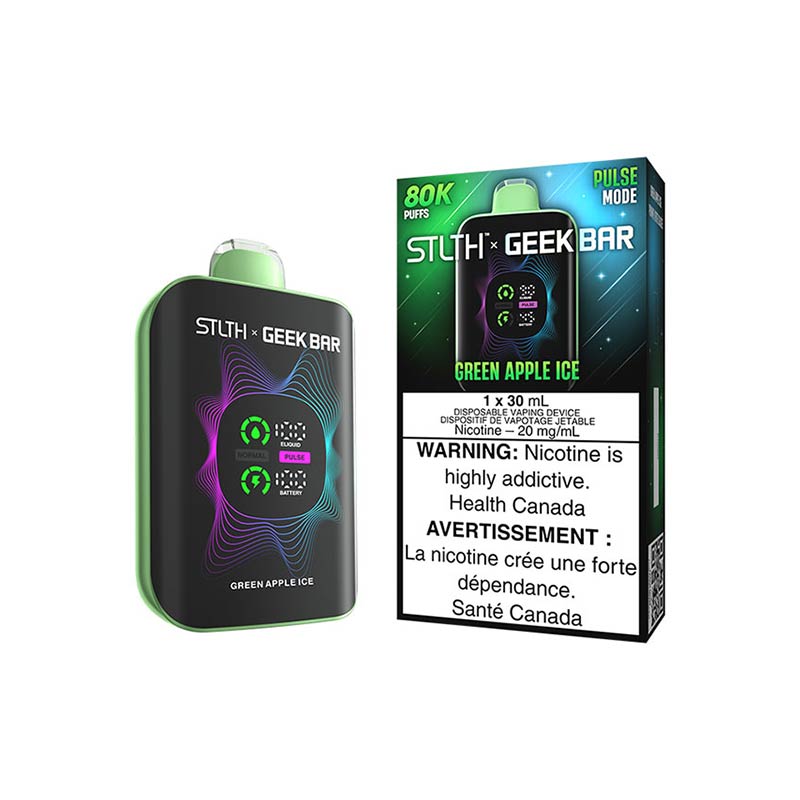 STLTH x GEEK BAR Disposable 80K Green Apple Ice