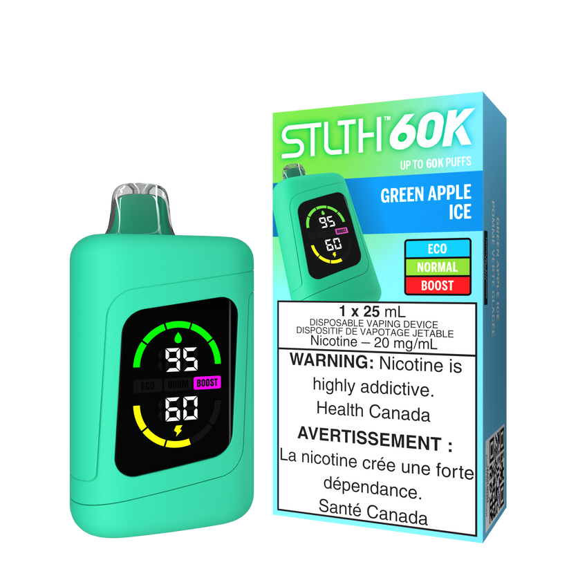 STLTH Disposable 60K Green Apple Ice ONT