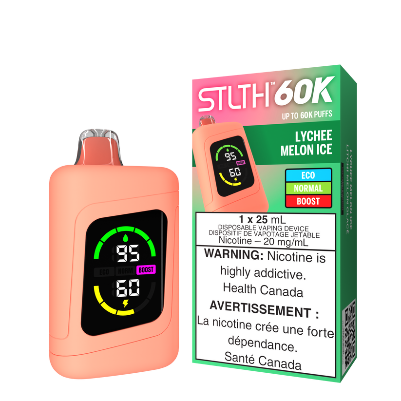 STLTH Disposable 60K Lychee Melon Ice ONT