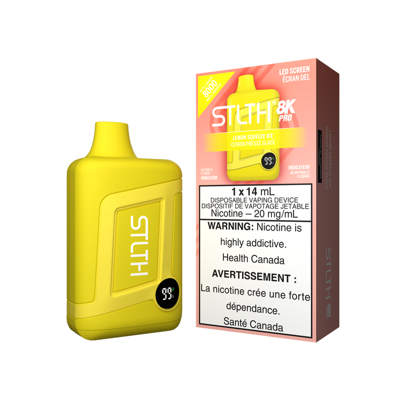 STLTH Disposable 8K PRO Lemon Squeeze Ice ONT