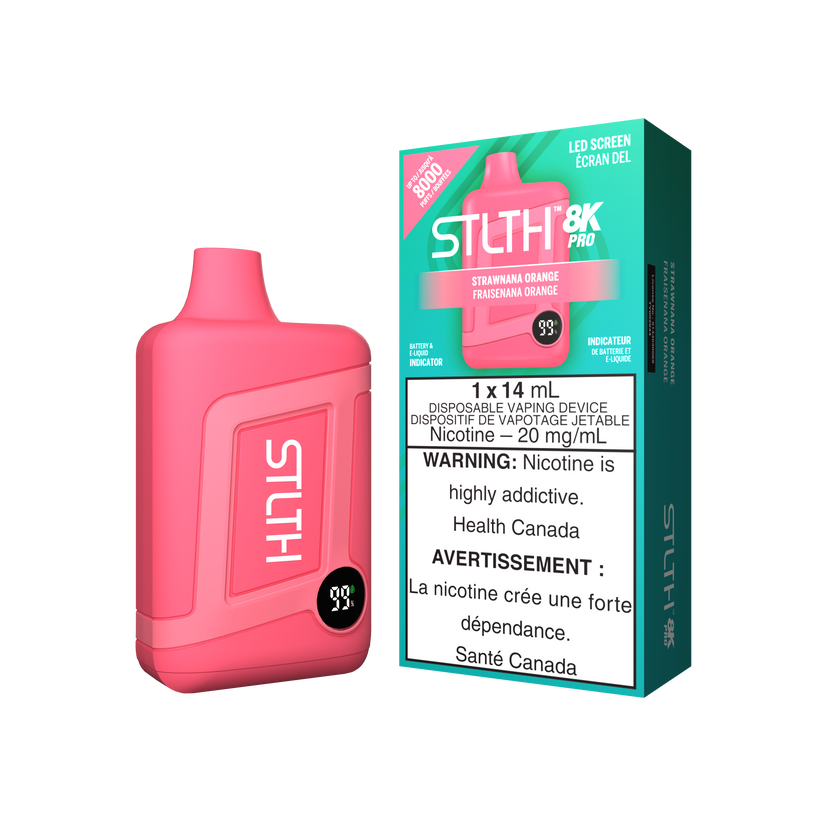 STLTH Disposable 8K PRO Strawana Orange ONT
