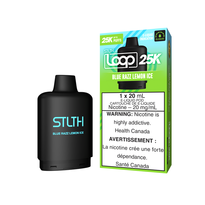 STLTH LOOP 25K Pods Blue Razz Lemon Ice ONT