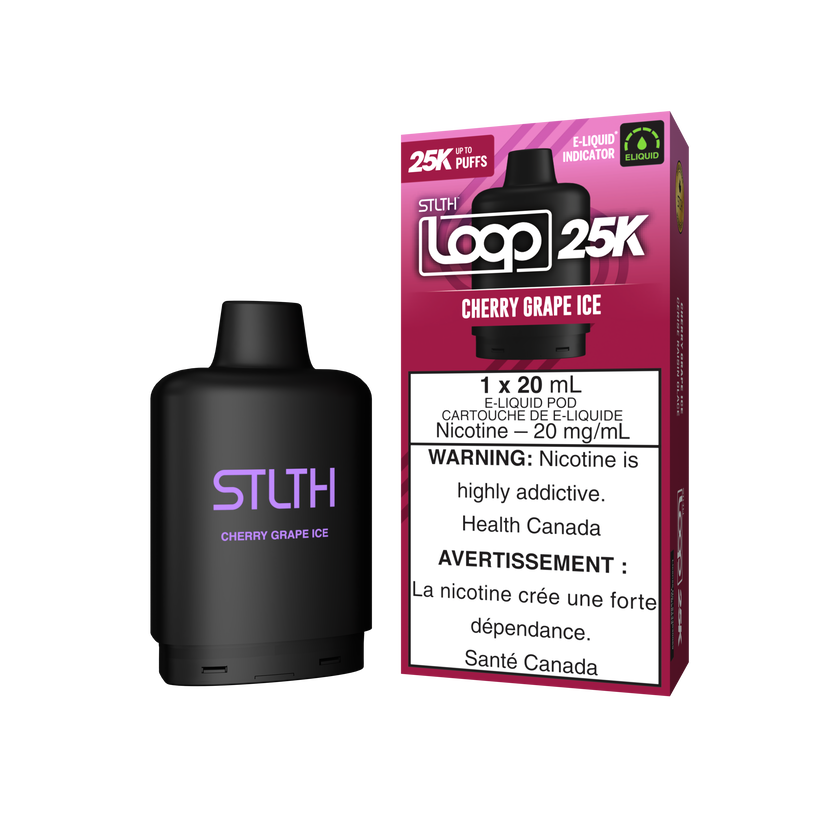 STLTH LOOP 25K Pods Cherry Grape Ice ONT