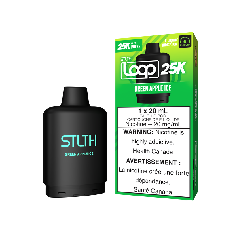 STLTH LOOP 25K Pods Green Apple Ice ONT