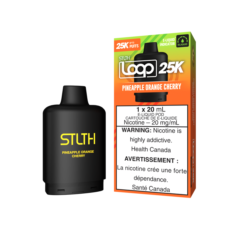 STLTH LOOP 25K Pods Pineapple Orange Cherry ONT