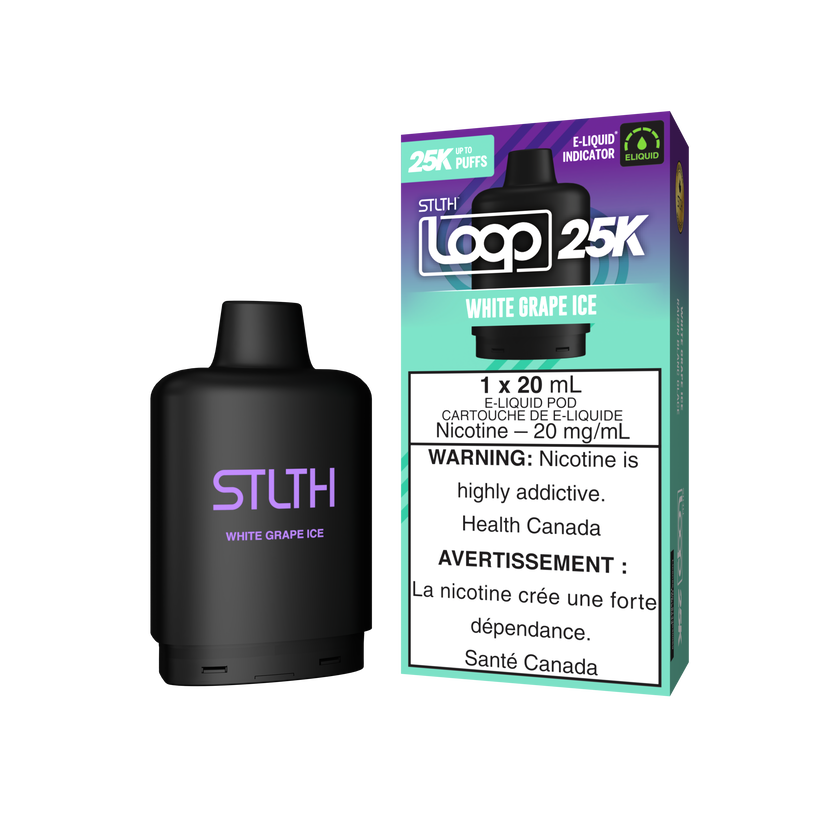 STLTH LOOP 25K Pods White Grape Ice ONT