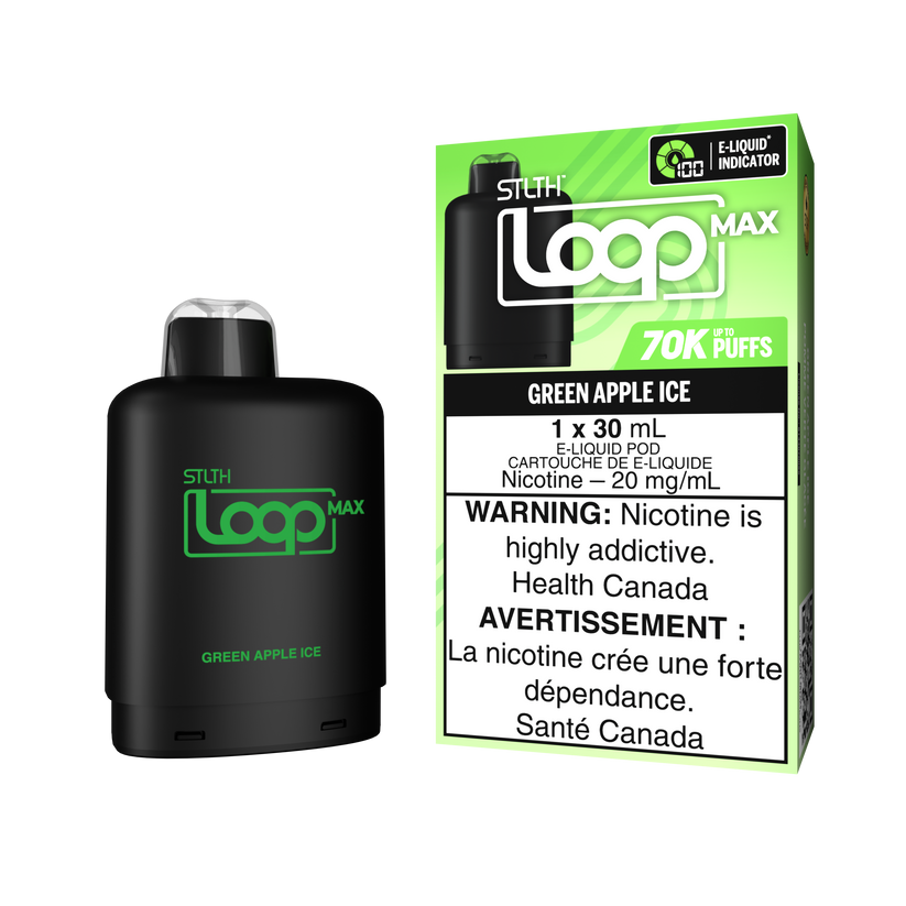 STLTH LOOP MAX 70K Pods Green Apple Ice ONT