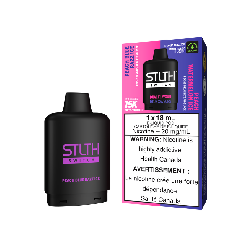 STLTH LOOP Switch 15K Pods Peach Blue Razz Ice / Peach Watermelon Ice ONT