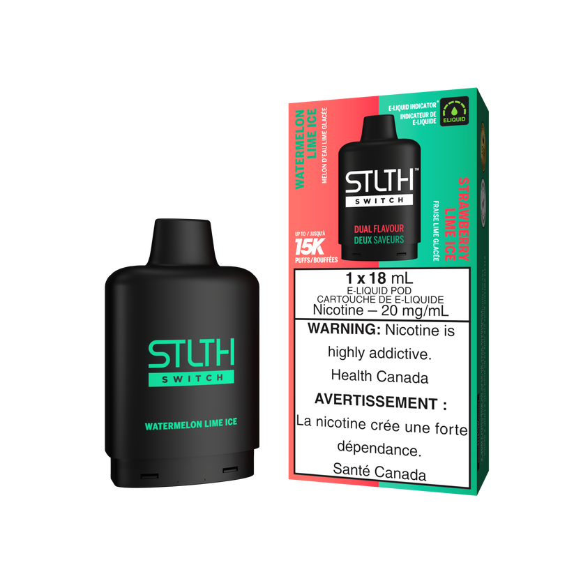 STLTH LOOP Switch 15K Pods Watermelon Lime Ice / Strawberry Lime Ice ONT