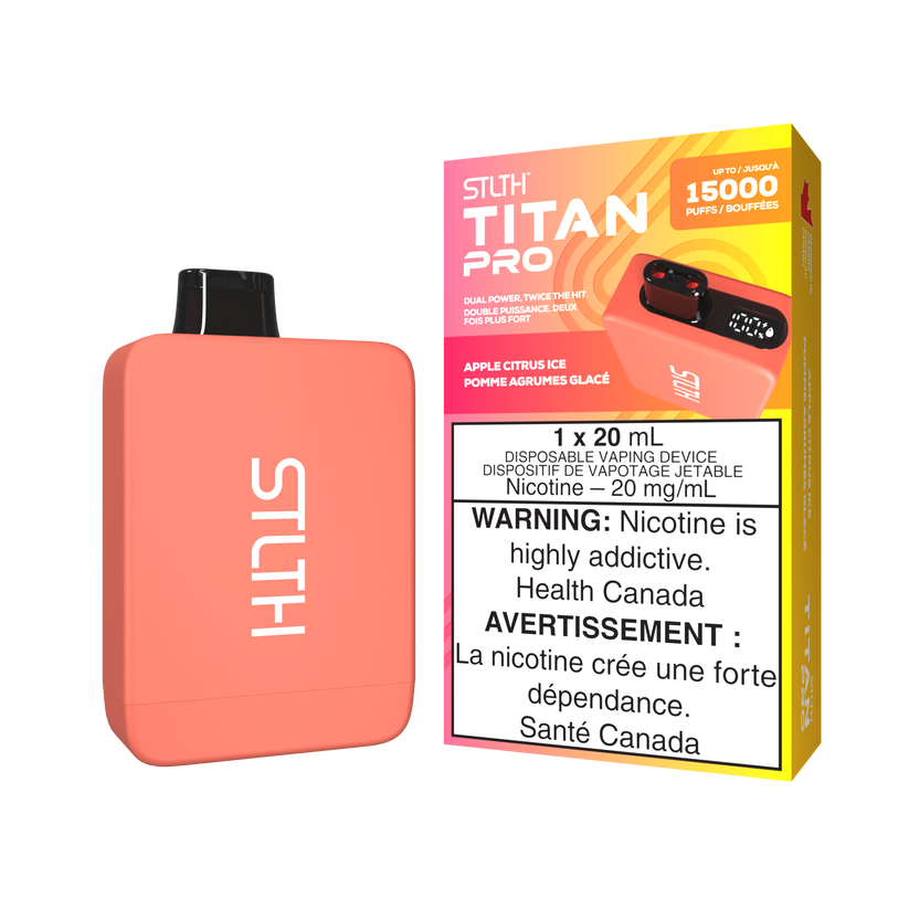 STLTH Disposable TITAN Pro 15000 Apple Citrus Ice ONT