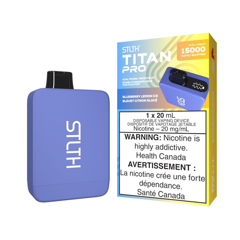 STLTH Disposable TITAN Pro 15000 Blueberry Lemon Ice ONT
