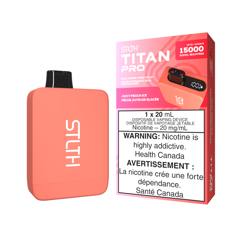 STLTH Disposable TITAN Pro 15000 Juicy Peach Ice ONT