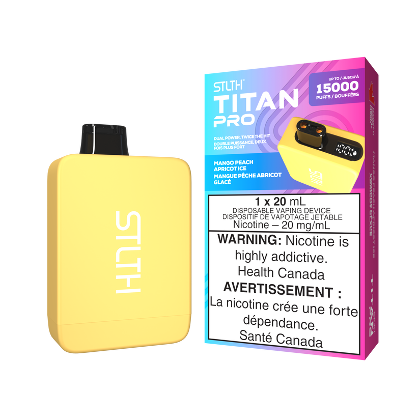 STLTH Disposable TITAN Pro 15000 Mango Peach Apricot Ice ONT