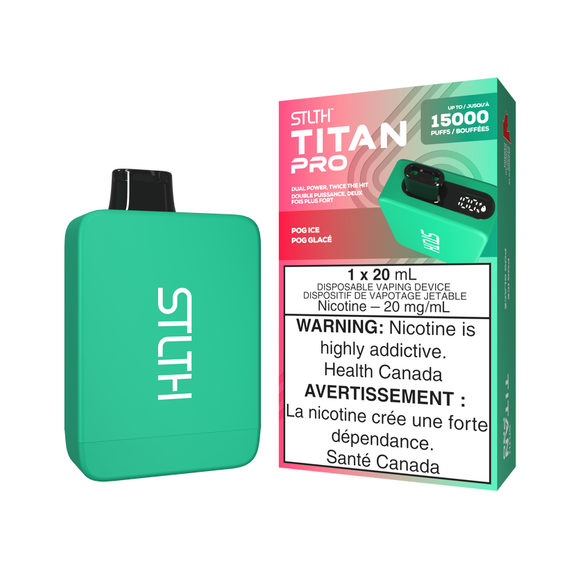STLTH Disposable TITAN Pro 15000 POG Ice ONT